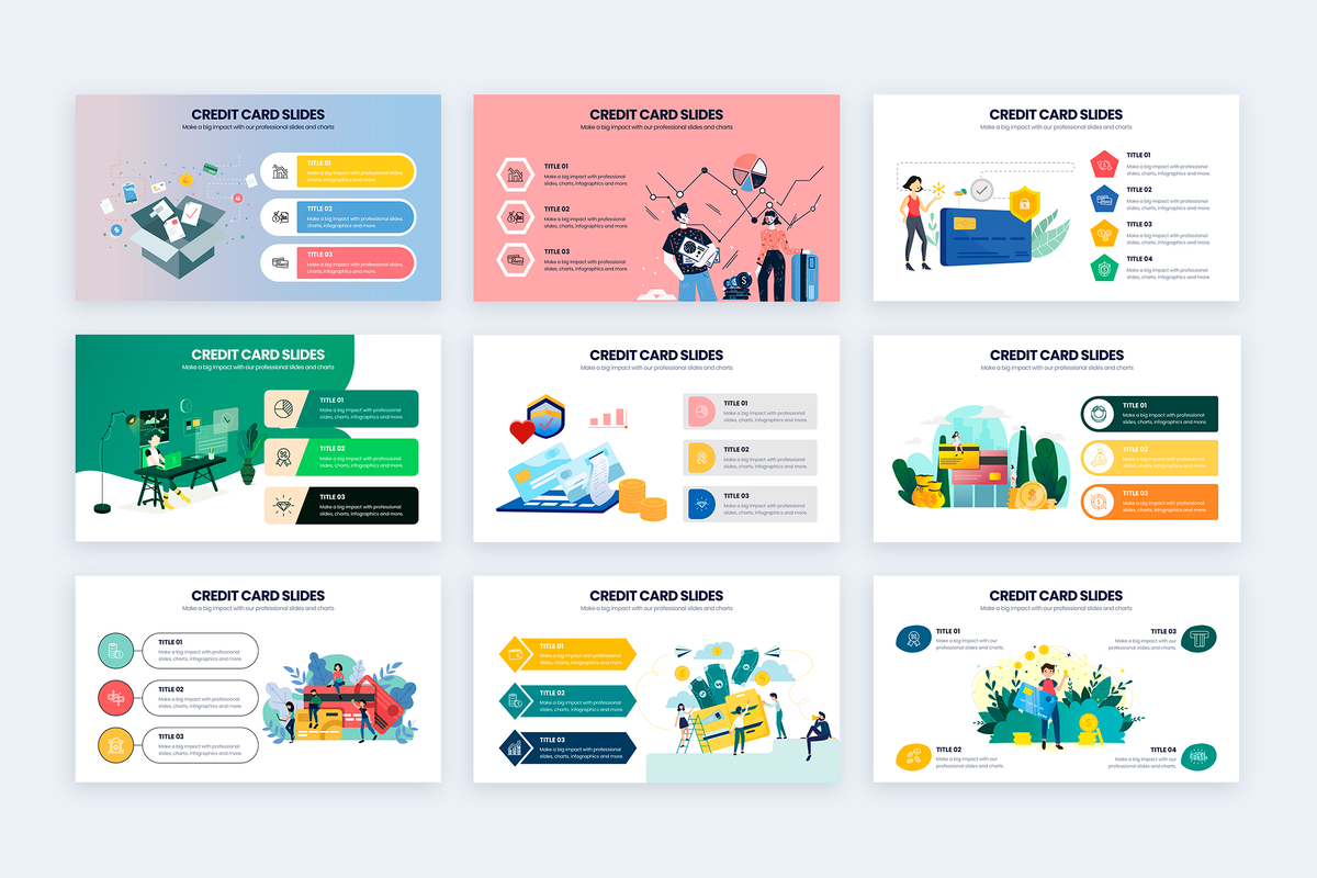 Credit Card Keynote Infographic Template