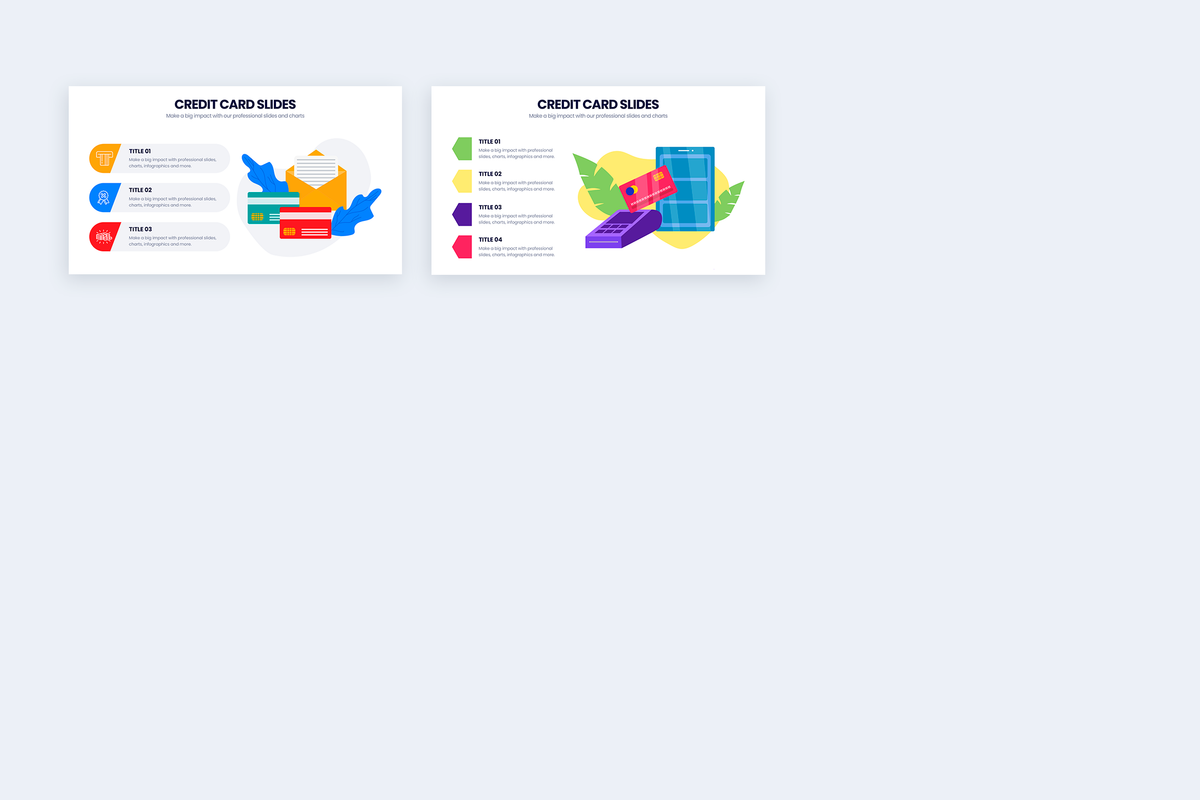 Credit Card Google Slides Infographic Template
