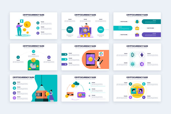 Cryptocurrency Powerpoint Infographic Template