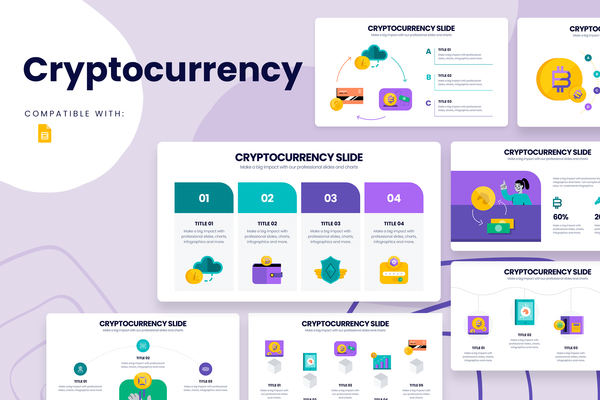Cryptocurrency Google Slides Infographic Template
