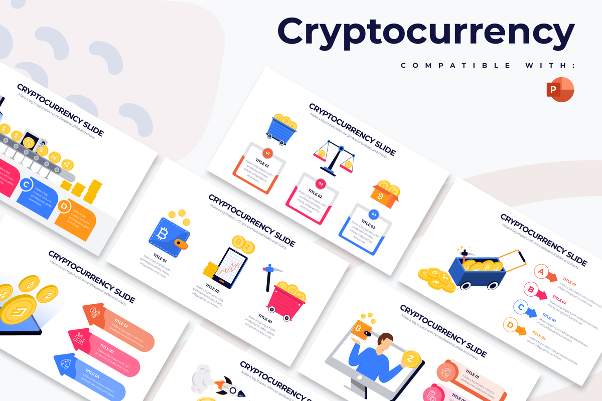 Cryptocurrency Powerpoint Infographic Template