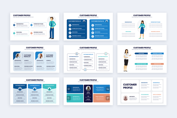Customer Profile Powerpoint Infographic Template