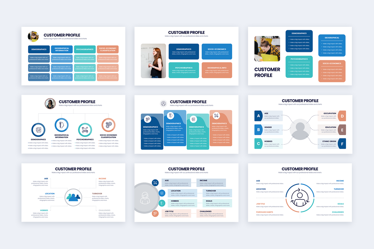 Customer Profile Powerpoint Infographic Template