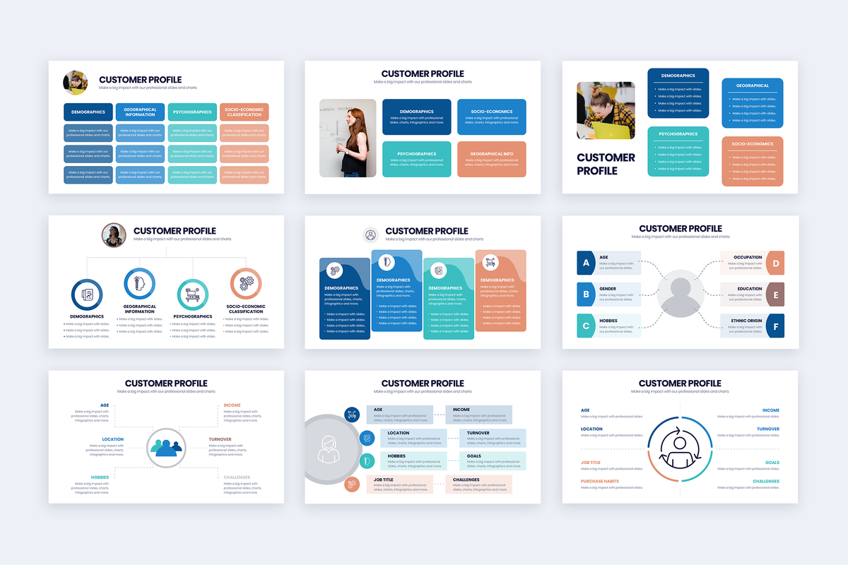 Client Profile Slide Example Customer Profile Google Slides Infographic Template – Slidewalla
