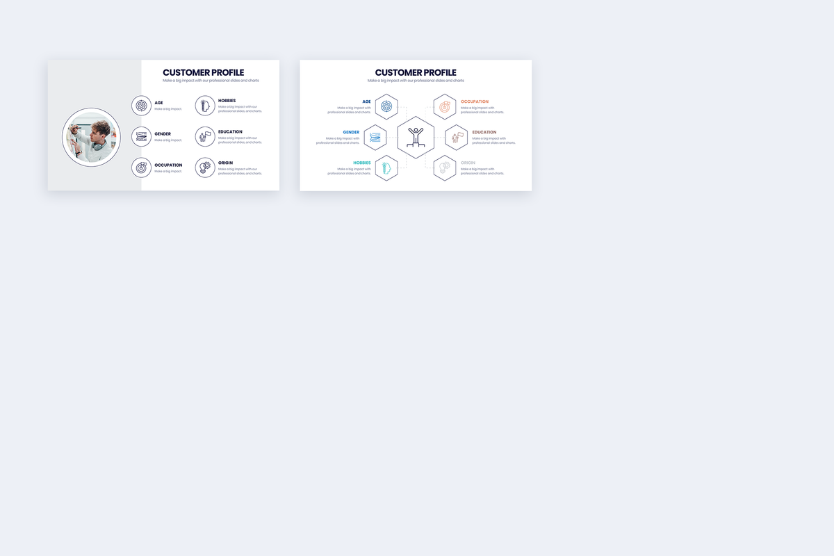 Customer Profile Google Slides Infographic Template