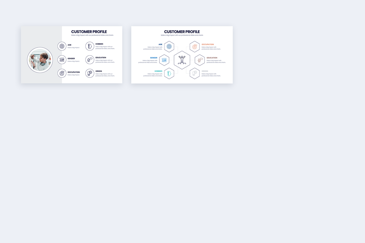 Customer Profile Keynote Infographic Template