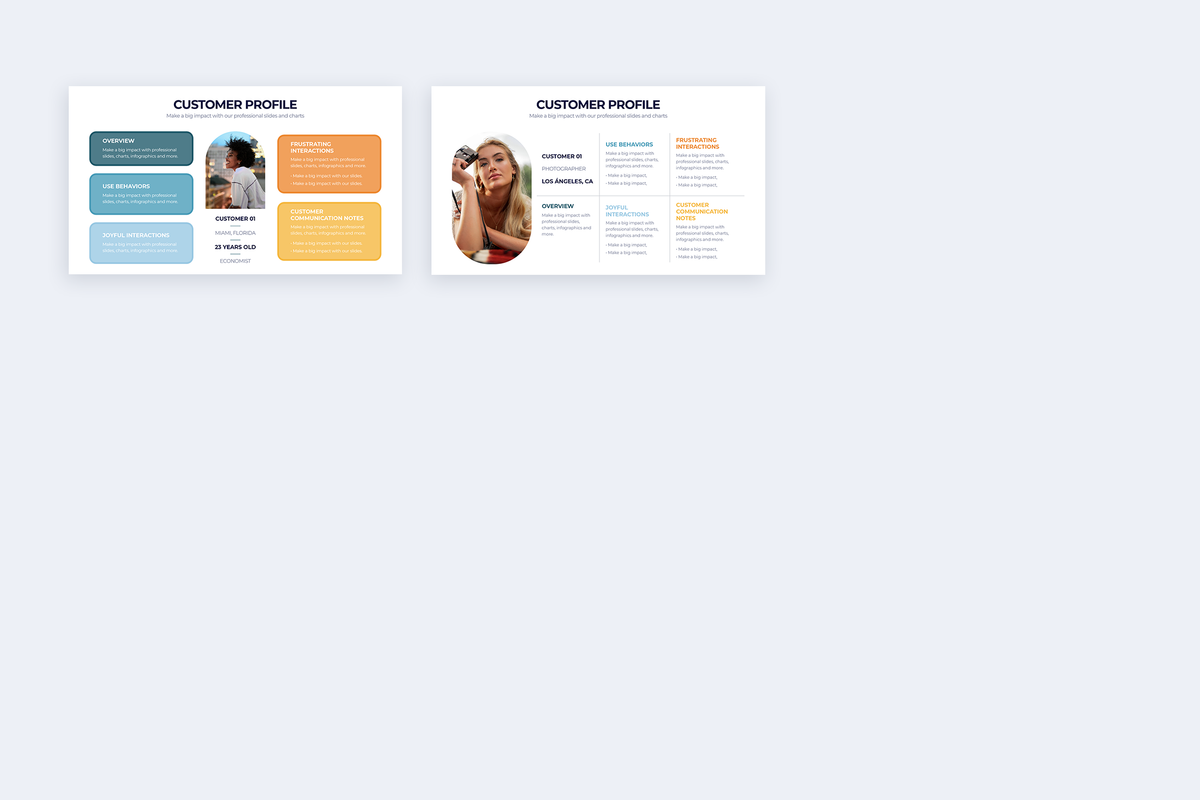 Customer Profile Infographic Keynote Template