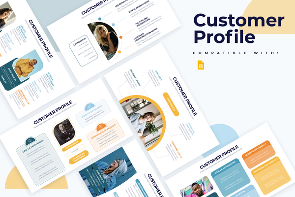 Customer Profile Infographic Google Slides Template