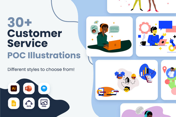 Customer Service POC Illustrations