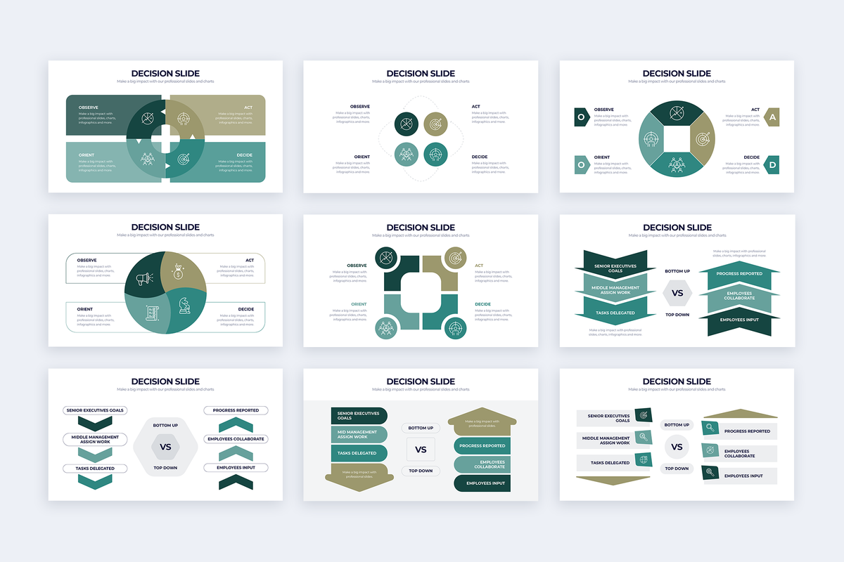 Decision Powerpoint Infographic Template – Slidewalla