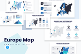 Europe Map Keynote Infographic Template