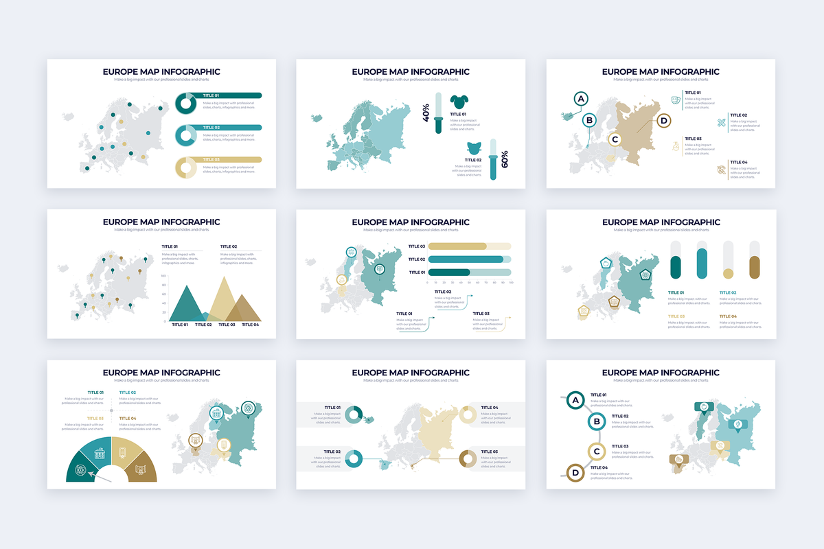 Europe Map Infographic Keynote Template