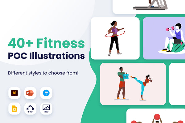 Fitness POC Illustrations