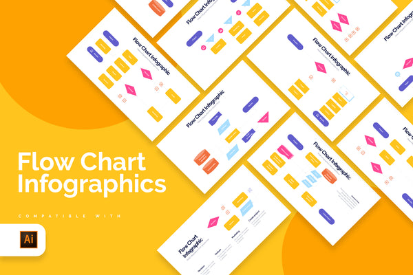 Flow Chart Illustrator Infographics