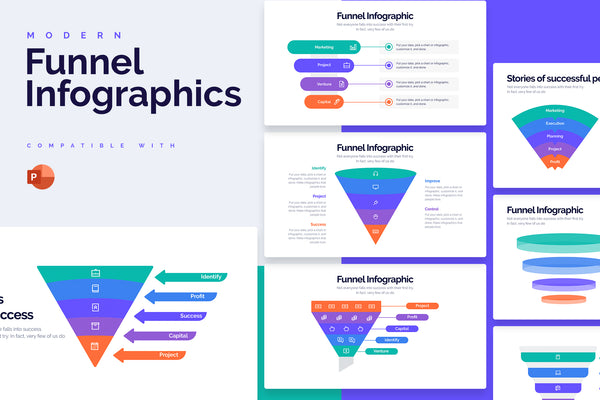 Funnel Powerpoint Infographics