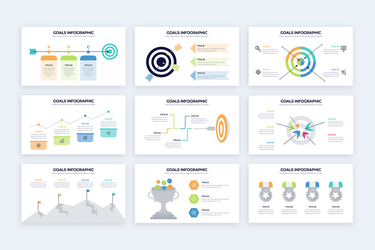 Goals Powerpoint Infographic Template