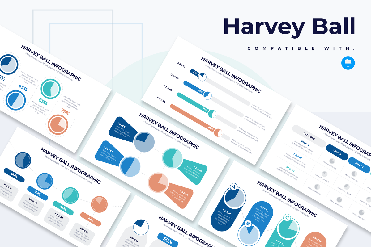 Harvey Ball Keynote Infographic Template