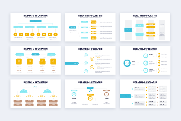 Hierarchy Illustrator Infographic Template