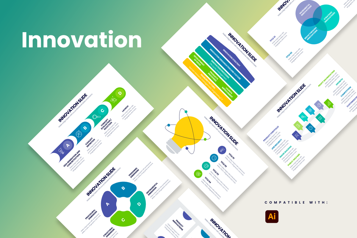 Innovation Illustrator Infographic Template