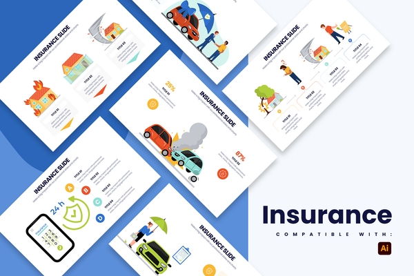 Insurance Illustrator Infographic Template