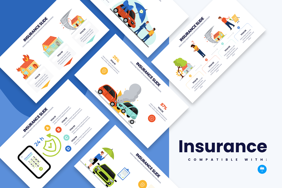 Insurance Keynote Infographic Template