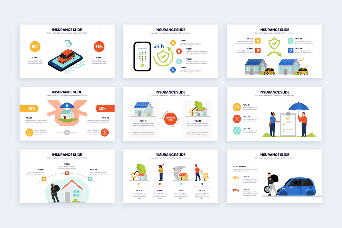 Insurance Keynote Infographic Template