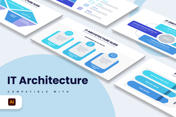 IT Architect Illustrator Infographic Template