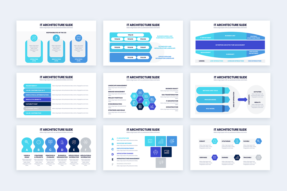 IT Architect Keynote Infographic Template