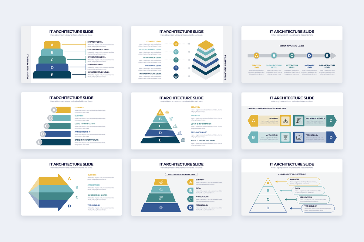 IT Architecture Google Slides Infographic Template