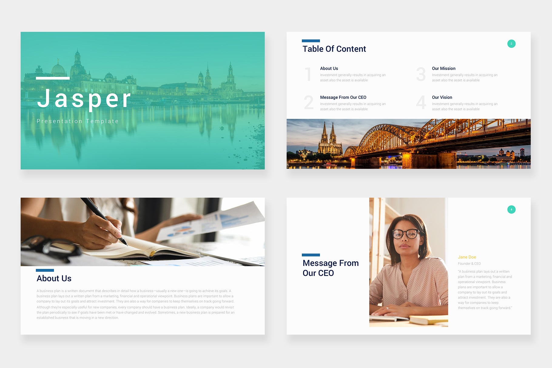 Jasper Keynote Template – Slidewalla