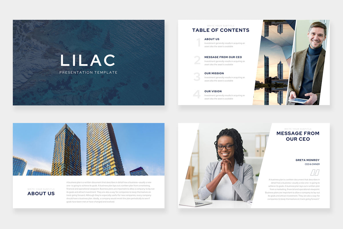 Lilac PowerPoint Template