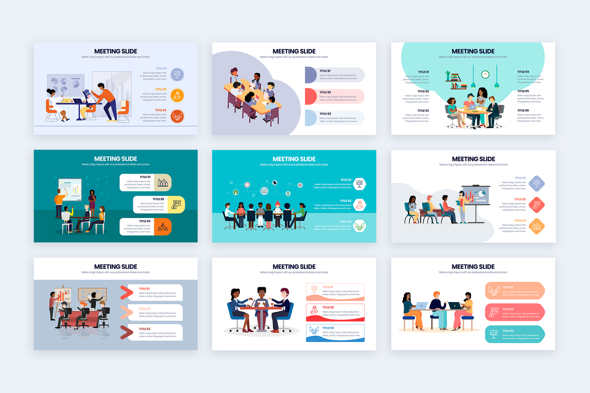 Meeting Powerpoint Infographic Template