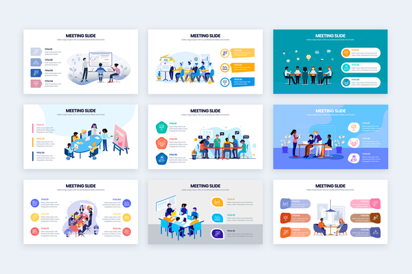 Meeting Powerpoint Infographic Template