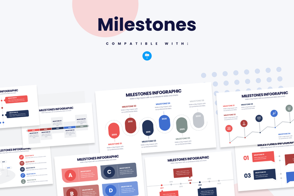 Milestones Keynote Infographic Template