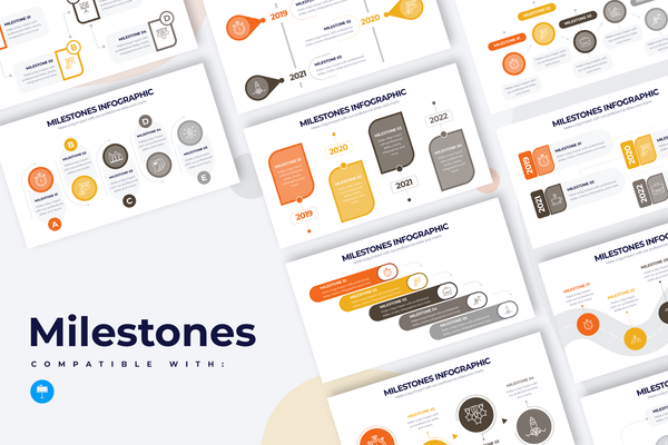 Milestones Keynote Infographic Template