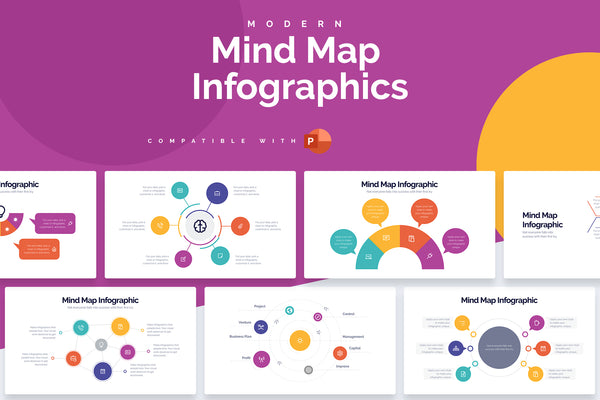 Mind Map Powerpoint Infographics