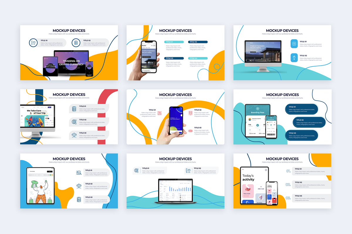 Mockup Devices Powerpoint Infographic Template