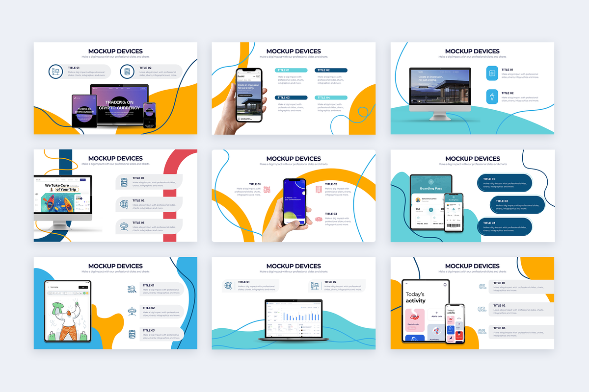 Mockup Devices Keynote Infographic Template