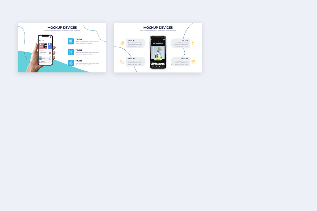 Mockup Devices Google Slides Infographic Template