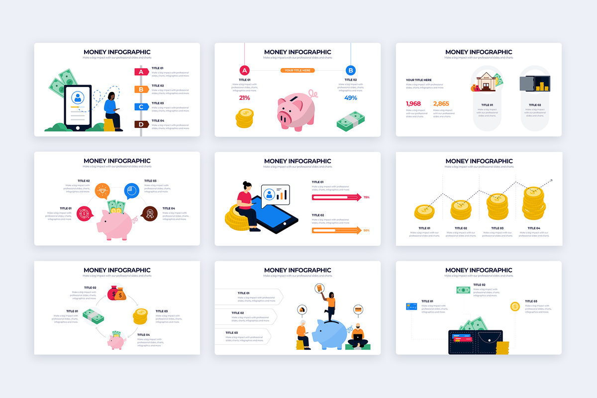 Money Powerpoint Infographic Template