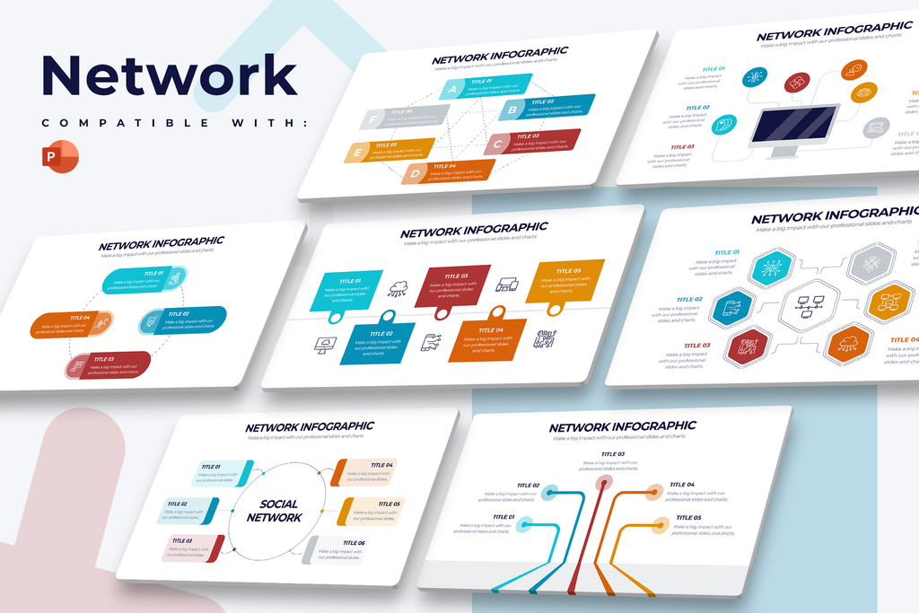 Network Powerpoint Infographic Template – Slidewalla