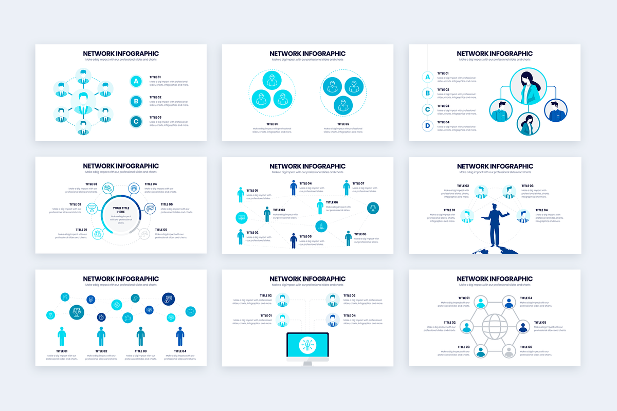 Network Powerpoint Infographic Template