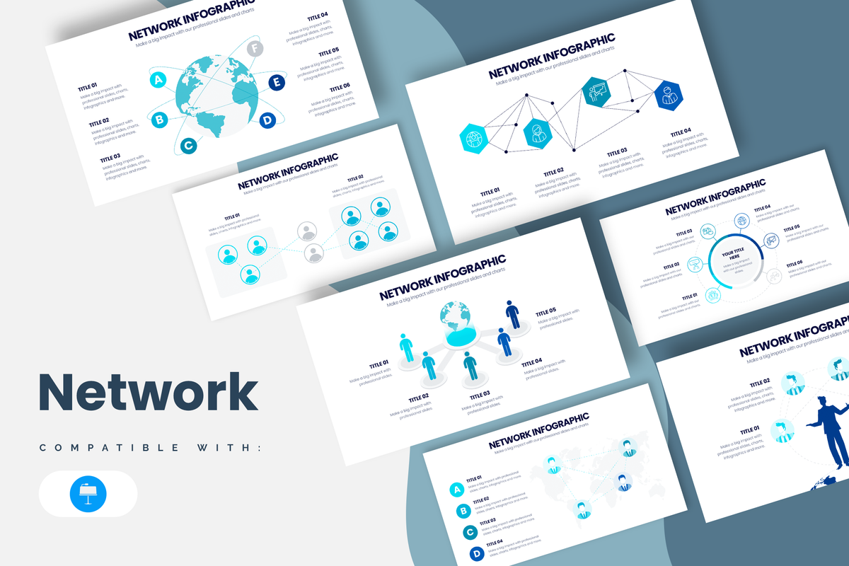 Network Infographic Examples Network Keynote Infographic Template – Slidewalla