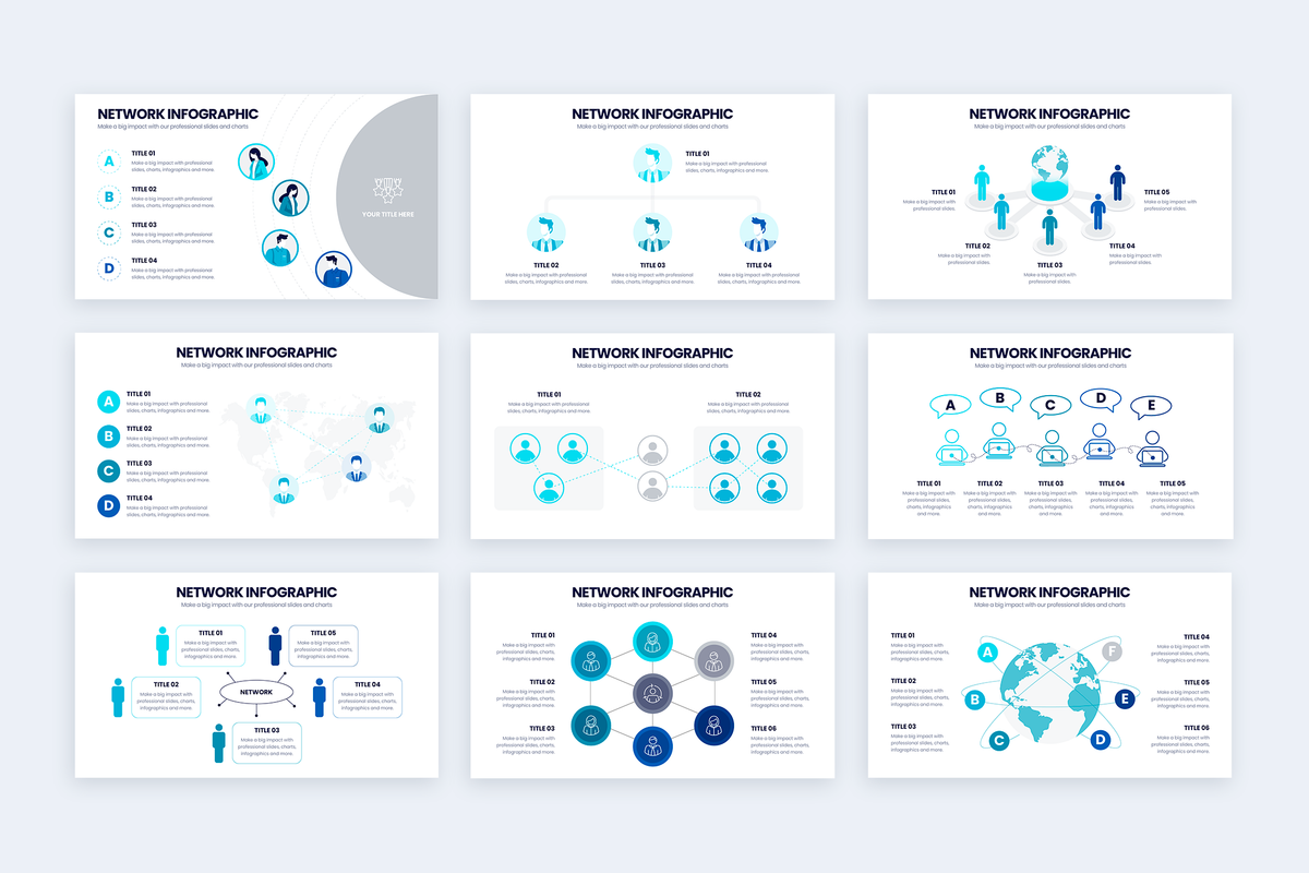 Powerpoint Network Design Template Powerpoint Template Network