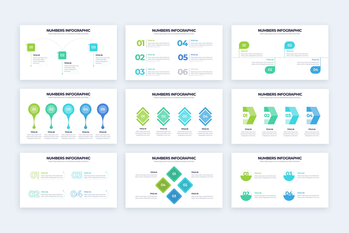Numbers Powerpoint Infographic Template
