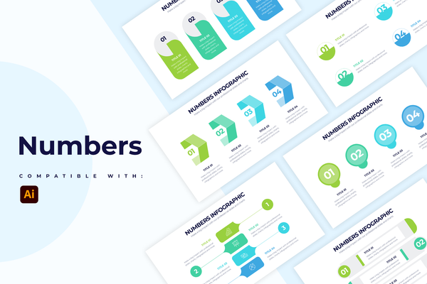 Numbers Illustrator Infographic Template