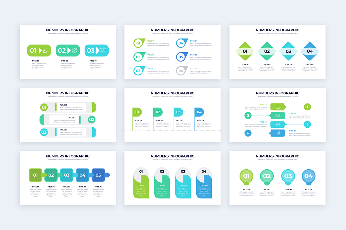 Numbers Led Infographic Example Infographic Powerpoint Showing Numbers