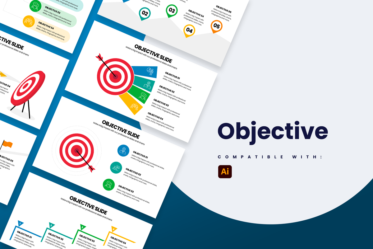 Objective Illustrator Infographic Template