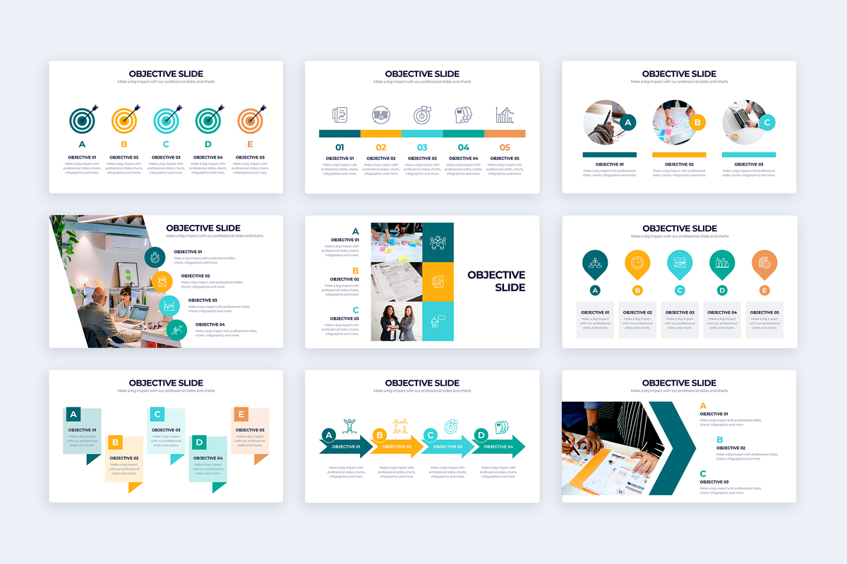 Objective Google Slides Infographic Template