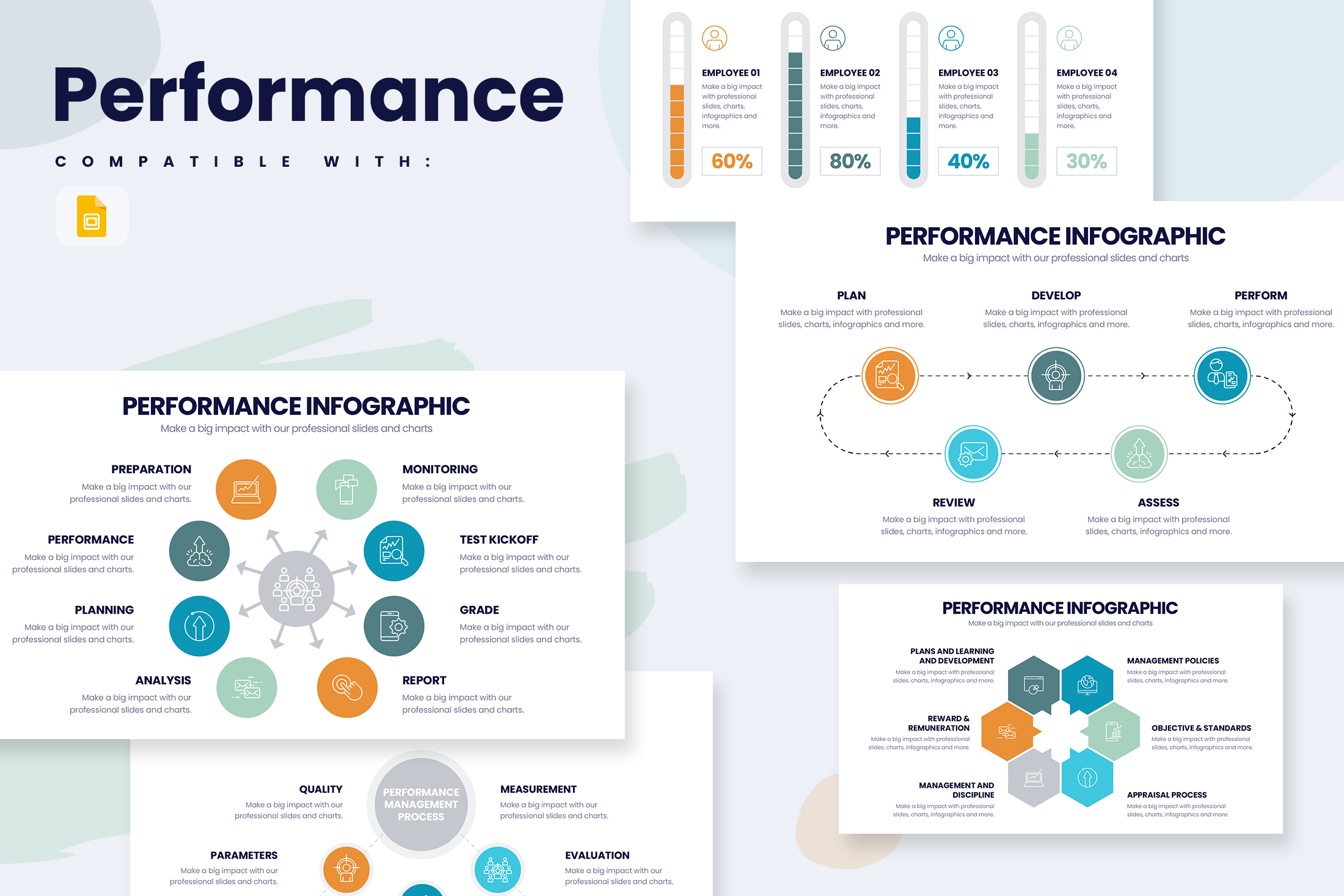 Performance Google Slides Infographic Template – Slidewalla